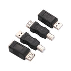 AF/AF USB 2.0 Type A Female To Type B Male Printer Scanner Adapter Converter Connector Nickle-Plated Adapter Electronics New