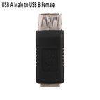 AF/AF USB 2.0 Type A Female To Type B Male Printer Scanner Adapter Converter Connector Nickle-Plated Adapter Electronics New