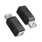 AF/AF USB 2.0 Type A Female To Type B Male Printer Scanner Adapter Converter Connector Nickle-Plated Adapter Electronics New
