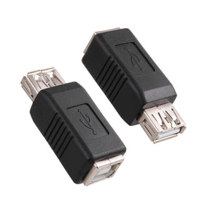 AF/AF USB 2.0 Type A Female To Type B Male Printer Scanner Adapter Converter Connector Nickle-Plated Adapter Electronics New