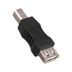 AF/AF USB 2.0 Type A Female To Type B Male Printer Scanner Adapter Converter Connector Nickle-Plated Adapter Electronics New