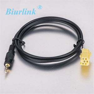 AUX IN Mp3 Wire Cable For FIAT 500 Grande Punto Panda Croma ALFA 159 Smart