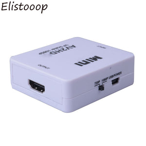AV/RCA CVBS to HDMI-compatible 1080P Video Converter MINI AV2HD Adapter Converter Box For HDTV Projector Set top box DVD wholesale bulk price
