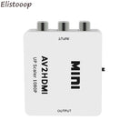 AV/RCA CVBS to HDMI-compatible 1080P Video Converter MINI AV2HDMI Adapter Converter Box For HDTV Projector Set top box DVD