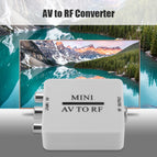 AV To RF Video Converter Durable Practical Multi-functional Classic HD Video Adapter Support RF 67.25/61.25MHz Amplifier