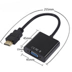 Antoksky HDMI to VGA Adapter Male To Famale Converter Adapter 1080P Digital to Analog Video Audio For PC Laptop Tablet