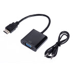 Antoksky HDMI to VGA Adapter Male To Famale Converter Adapter 1080P Digital to Analog Video Audio For PC Laptop Tablet