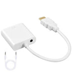 Antoksky HDMI to VGA Adapter Male To Famale Converter Adapter 1080P Digital to Analog Video Audio For PC Laptop Tablet