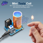 BD243 Mini Tesla Coil Kit Magic Props DIY Parts Empty Lights Technology DIY Kit Electronics BD243C