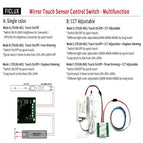 Bathroom LED dimmer 12v touch sensor 5v capacitive touch sensor switch 24v 5A 8A touch dimmer for mirror light