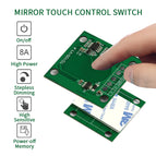 Bathroom LED dimmer 12v touch sensor 5v capacitive touch sensor switch 24v 5A 8A touch dimmer for mirror light