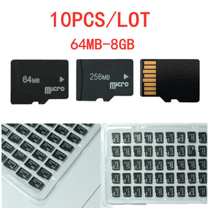 Big Promotion!!! 10pcs/lot  64MB 128MB 256MB 512MB 1GB 2GB 4GB 8GB Micro Memory Micro TF Flash Card TF Card For Cellphone