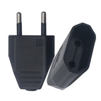 Black White 2.5A Korea Russia Germany EU Assemble Wiring Plug Power Cable Connector Female Male 2Pole Electrical Socket Plug