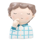 Bloem Planten Opslag Container Bloem Planter Bloempot Creëren Ontwerp Menselijk Gezicht Vaas Decor Schattige Pop Hars Bloempot wholesale bulk price