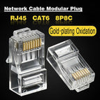 CLAITE 1000 Pcs CAT6 Plug EZ RJ45 Network Cable Modular 8P8C Connector End