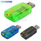 CM108 Chipset USB 2.0 to 3D AUDIO SOUND CARD ADAPTER VIRTUAL 5.1 CH Sound Track