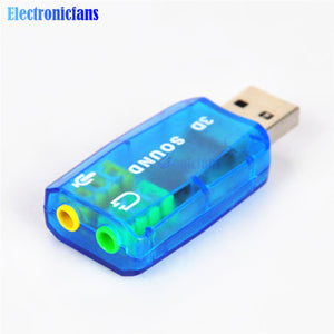 CM108 Chipset USB 2.0 to 3D AUDIO SOUND CARD ADAPTER VIRTUAL 5.1 CH Sound Track