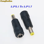 ChengHaoRan DC Power 5.5*2.1 female to 3.0*1.1 4.0*1.7 5.5*2.1 5.0*3.0 5.5*2.5 male plug Converter Laptop Adapter connector