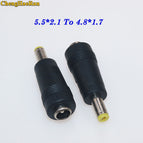 ChengHaoRan DC Power 5.5*2.1 female to 3.0*1.1 4.0*1.7 5.5*2.1 5.0*3.0 5.5*2.5 male plug Converter Laptop Adapter connector