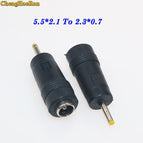 ChengHaoRan DC Power 5.5*2.1 female to 3.0*1.1 4.0*1.7 5.5*2.1 5.0*3.0 5.5*2.5 male plug Converter Laptop Adapter connector