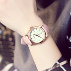 Cute Purple Dial GUOU Quartz Watches 2019 New Style Women Top Brand Dress Female Clock Hot reloj mujer