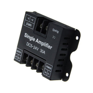DC 12-24V 30A Single Color Power Repeater Signal Amplifier Aluminum Case for Led Stripe SMD 3528 5050 5630 2835 LED Strip Lights