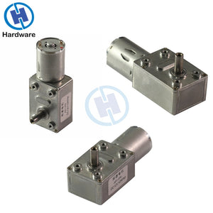 DC 12V  2-100RPM Gear Reduction Motor Worm Reversible High Torque Turbo Geared Motor Mini Electric Gearbox Reducer