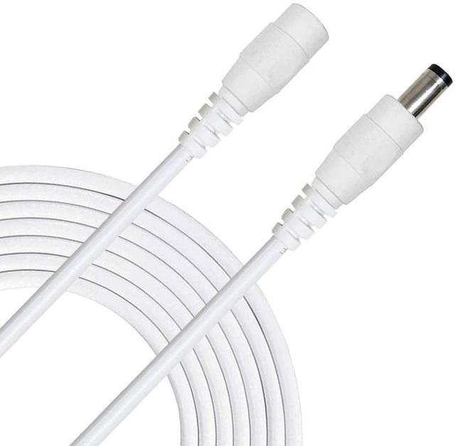 DC 12V Extension Cable White Black 2.1mm*5.5mm 50cm 1m 2m 3m 5m 10m Power Extend Cord Wire For CCTV Router Camera LED Strip