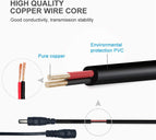 DC 12V Extension Cable White Black 2.1mm*5.5mm 50cm 1m 2m 3m 5m 10m Power Extend Cord Wire For CCTV Router Camera LED Strip
