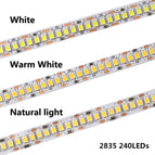DC 12V LED Strip Light SMD 2835 Waterproof LED Strip AC 220V 5m 60Leds 120Leds 240Leds 12 V Lamp Tape Flexible Tape Ribbon Lamp