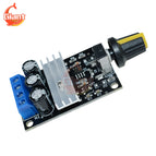DC 6V 12V 24V 28V 3A PWM Motor Speed Controller Board 80W Regulator Adjustable Variable Speed Control With Potentiometer Switch