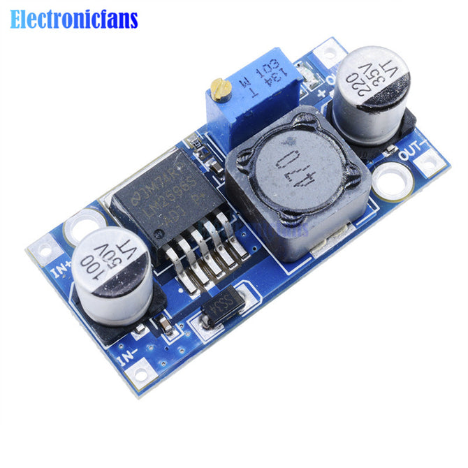 DC-DC Step Down Buck Converter Module LM2596 3.2V-40V To 1.25V-35V Adjustable Power Voltage Regulator 43x21x14mm High Efficiency