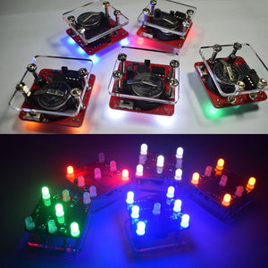 DIY Swing Shaking LED Dice Kit With Small Vibration Motor Diy Electronic Kits