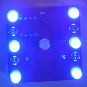 DIY Swing Shaking LED Dice Kit with Small Vibration Motor Diy Electronic Kits Standby mode will show the breathing led effect