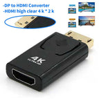 DP To HDMI-compatibleMax 4K/1080P Display Port DP Male ToHDMI-compatible Female Adapter Black High Quality Converter For HDTV PC