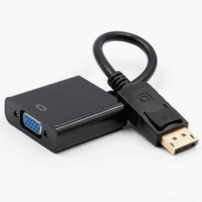 DP to VGA Adapter DisplayPort to VGA Converter DP Cables Adapter Male to Female 1080P for HDTV Monitor MacBook Projector PC wholesale bulk price