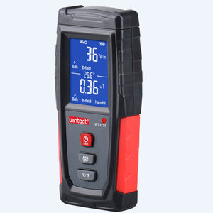 Digital Electromagnetic Radiation Detector LCD Electric Magnetic Field EMF Meter 5Hz-3500MH Frequency Tester Indicator DataLock