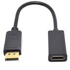 Dp to Hdmi Adapter Audio Video Cable Displayport for PC Laptop Computer Projector to HDTV HD 1080P Signal Converter