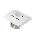 Dual USB Port 5V 2A Electric Wall Charger Adapter EU Plug Socket Power Charging Outlet