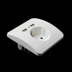 Dual USB Port 5V 2A Electric Wall Charger Adapter EU Plug Socket Power Charging Outlet