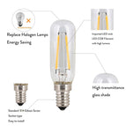 E14 LED Cooker T25 Hood Extractor Fan Bulb 12W 8W 4W Cool/Warm White Light E14 220v Small Screw Replace 20w 40w 60w Halogen lamp