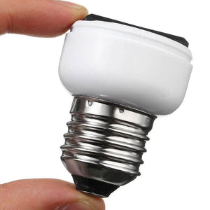 E27 Lamp Light Socket Holder Screw Bulb Convert To US EU Power Female Outlet White light sockets