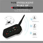 EJEAS E6 Bluetooth Motorcycle Intercom Helmet Headset VOX AUX Music GPS Communication for 6 People