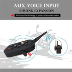 EJEAS E6 Bluetooth Motorcycle Intercom Helmet Headset VOX AUX Music GPS Communication for 6 People