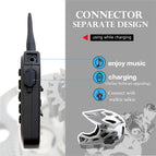 EJEAS E6 Bluetooth Motorcycle Intercom Helmet Headset VOX AUX Music GPS Communication for 6 People