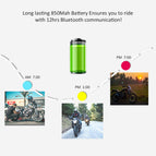 EJEAS V6 Pro Intercom Helmet Bluetooth Headset 850mAh Intercomunicador Microphone Metal Clamp MP3 GPS 1200m For 6 Riders