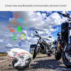 EJEAS V6 Pro Intercom Helmet Bluetooth Headset 850mAh Intercomunicador Microphone Metal Clamp MP3 GPS 1200m For 6 Riders
