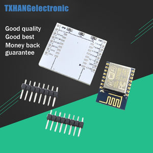 ESP8266 ESP-12 Wireless WIFI Module Compatible for Arduino With IO Adapter Plate Expansion Applies to ESP-07, ESP-08, ESP-12E