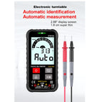 ET8132 Push-button Smart Digital Multimeter Automatic Recognition Auto Measurement Voltage Meter with LED Flashlight 875F