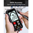 ET8132 Push-button Smart Digital Multimeter Automatic Recognition Auto Measurement Voltage Meter with LED Flashlight 875F